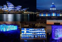 Γαλανόλευκος ο κόσμος σήμερα. Χρόνια Πολλά Ελλάδα!