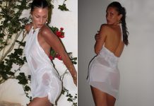 Who is the Greek designer Dimitra Petsas that the Hadid sisters choose?