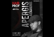 Alexandros Apergis at Hairprof 2022