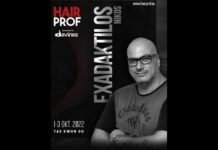 Nikos Exadaktylos at Hairprof 2022