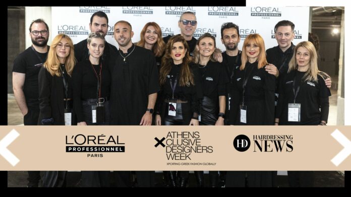 L'Oréal pro artists at AXDW outside